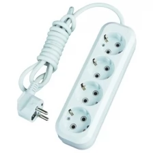 Удлинитель Lux У4-Е-07 4 Sockets 7m White