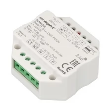 Диммер SMART-D14-DIM-PUSH (230V, 1.5А, 0-10V, 2.4G) (Arlight, IP20 Пластик, 5 лет)