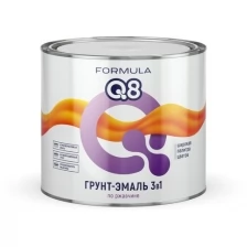 Грунт-эмаль по ржавчине Formula Q8 3 в 1, матовая, 0,9 кг, зеленая