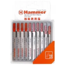 Набор пилок 10 шт. Hammer Flex 204-904 JG WD-PL set No4 (10pcs), 30577