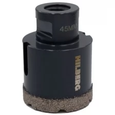 Коронка алмазная 45 мм Hilberg Super Hard M14 HH645