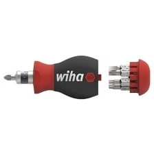 Отвертка с насадками Stubby SL/PH/PZ/TORX/HEX 57мм 7шт Wiha 3802-01 43613 (SB)