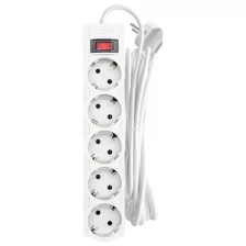 Сетевой фильтр CBR 5 Sockets 5m CSF 2505-5.0 White CB