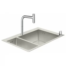 Кухонная мойка с встроенным смесителем Hansgrohe C71-F655-09 75x50 43206800