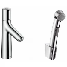 Hansgrohe Смеситель для раковины Hansgrohe Talis Select S 72291000 с гигиеническим душем Хром