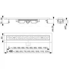 Душевые трапы AlcaPlast APZ111-1050L