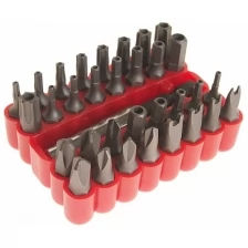 Набор бит 1/4" TORX T8H-40H HEX H6-10мм TORQ 6-10 SPANNER 4-10 TRI-WING 1-4 33 предмета ROCKFORCE