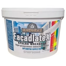 Мономах Краска Фасадная Facadlatex, супербелая, 14кг 3крфс14б .