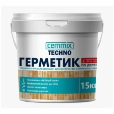 Герметик акриловый для дерева Cemmix Теплый шов, 15 кг, дуб