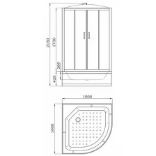 Душевая кабина Parly EB102P